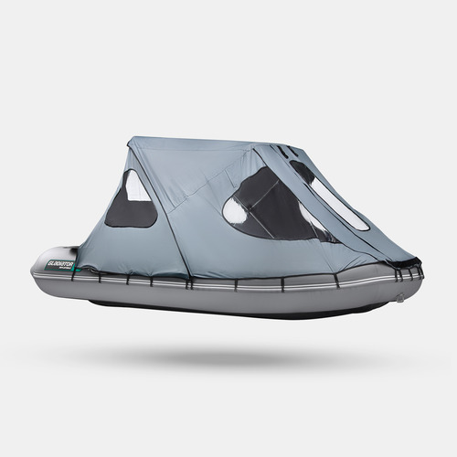 Тент ходовой с каркасом для лодок Gladiator D470AL серый