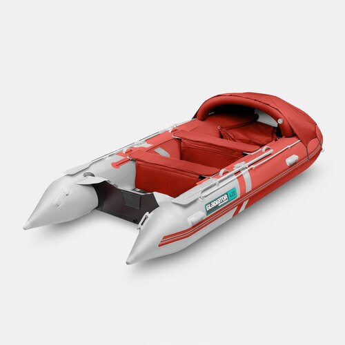 Надувная лодка GLADIATOR C420AL красно-белый