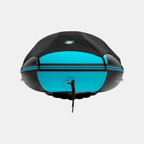 Надувная лодка GLADIATOR E380PRO черно-бирюзовый