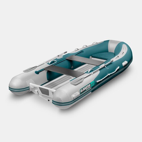 Надувная лодка RIB GLADIATOR AL 420 морской зеленый-белый (СПб)
