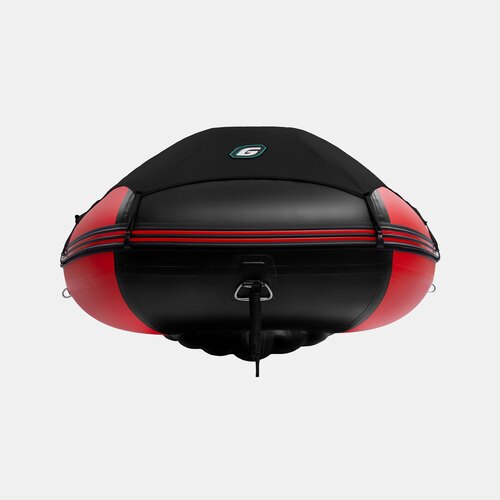 Надувная лодка GLADIATOR E450PRO красно-черный