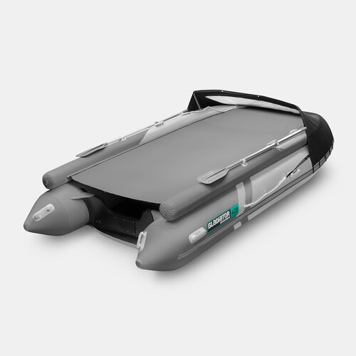 Надувная лодка GLADIATOR E420X светло-темносерый