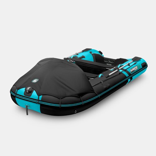 Надувная лодка GLADIATOR C420AL черно-бирюзовый
